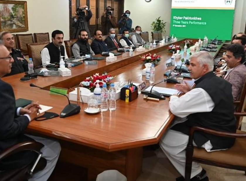 president arif alvi visted peshawar